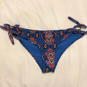 Tribal/Aztec Print Side Tie Bikini Bottoms